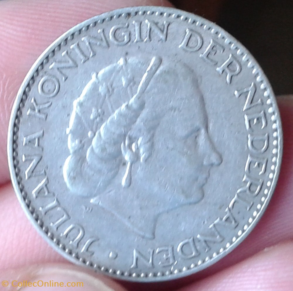 PAYS-BAS - 1 gulden 1955 (2) monnaie monde pays bas 1 gulden 1955 2