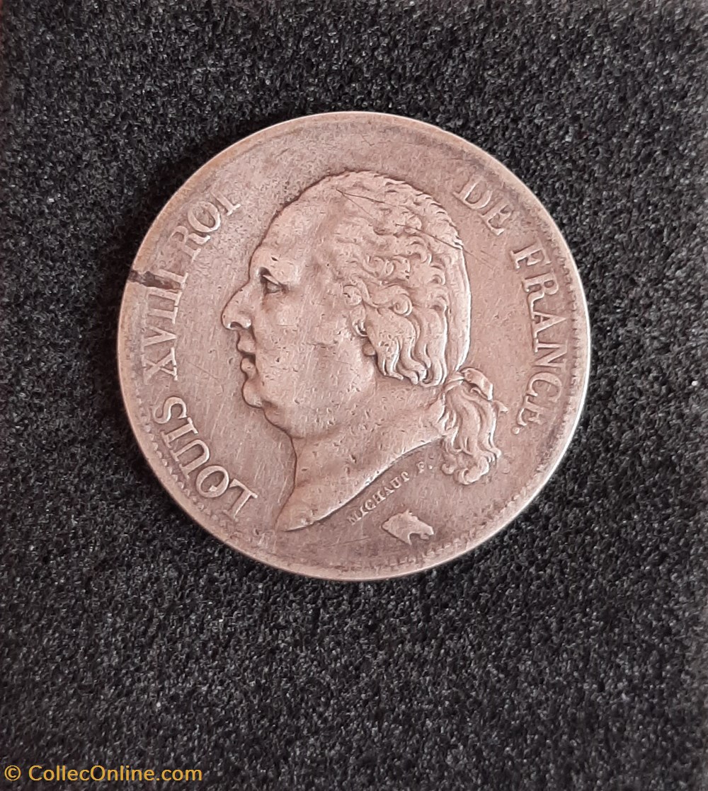 1821 W 3 monnaies france a modernes 1821 w