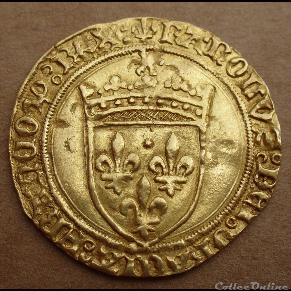 1483/1498 - Charles VIII - Ecu d'or au soleil monnaies europe medievale france royales 1483 1498 charles viii ecu or au soleil