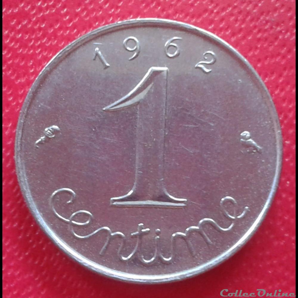1962 - 1 centime monnaies france a modernes 1962 1 centime