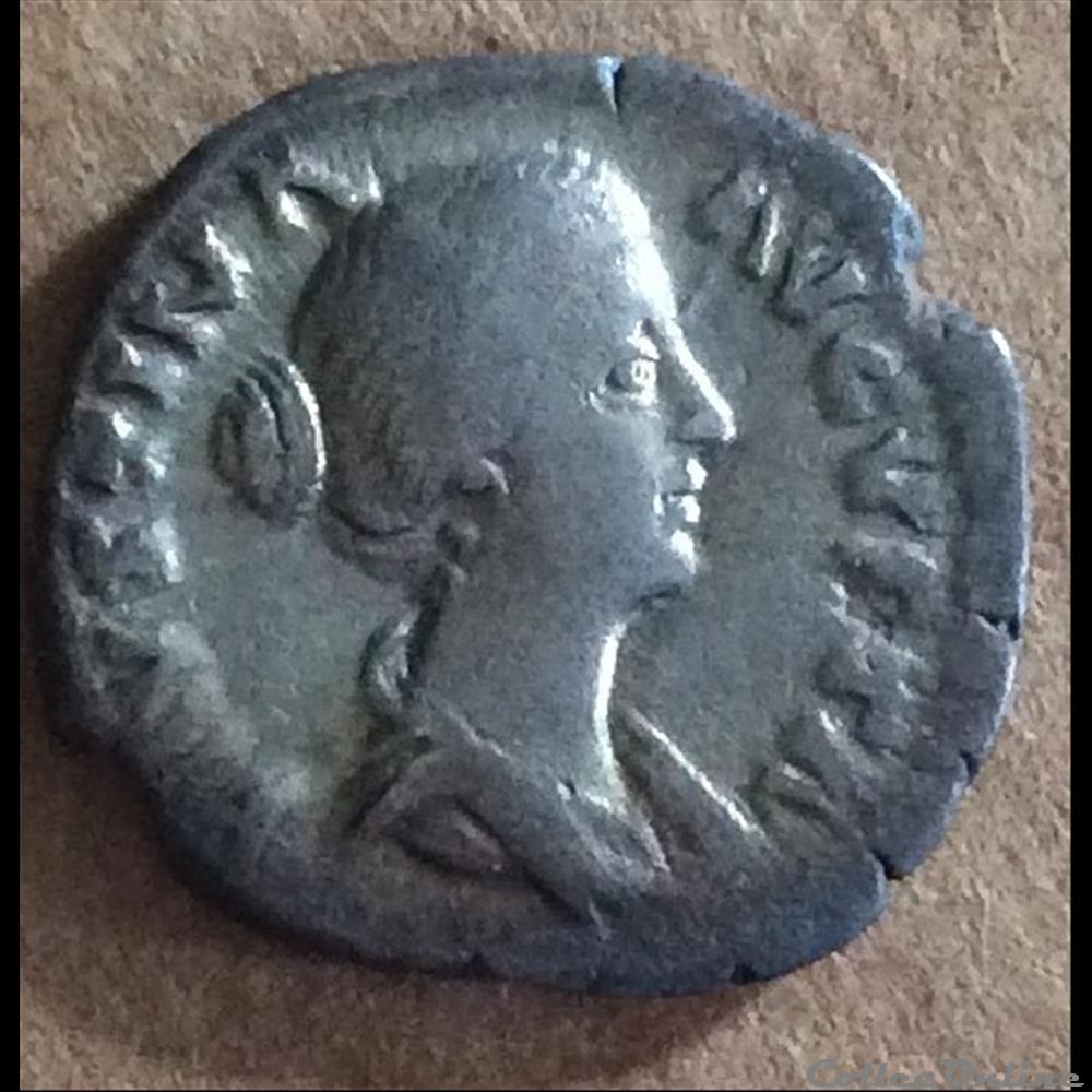 96/192 - ANTONINS- FAUSTINE JEUNE - denier monnaies antiques av jc ap romaines republicaines imperiales 96 192 antonins faustine jeune denier