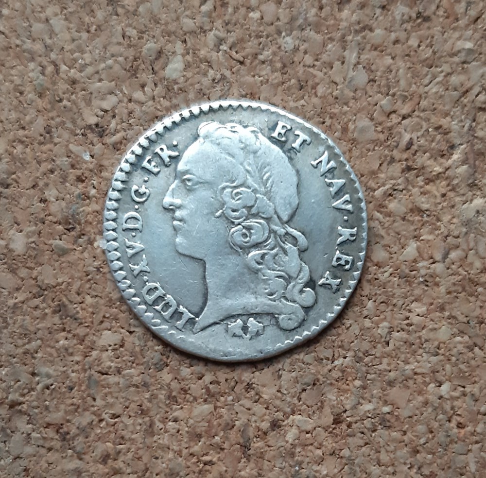 monnaies europe medievale france royales 1743 g 1 20eme ecu au bandeau