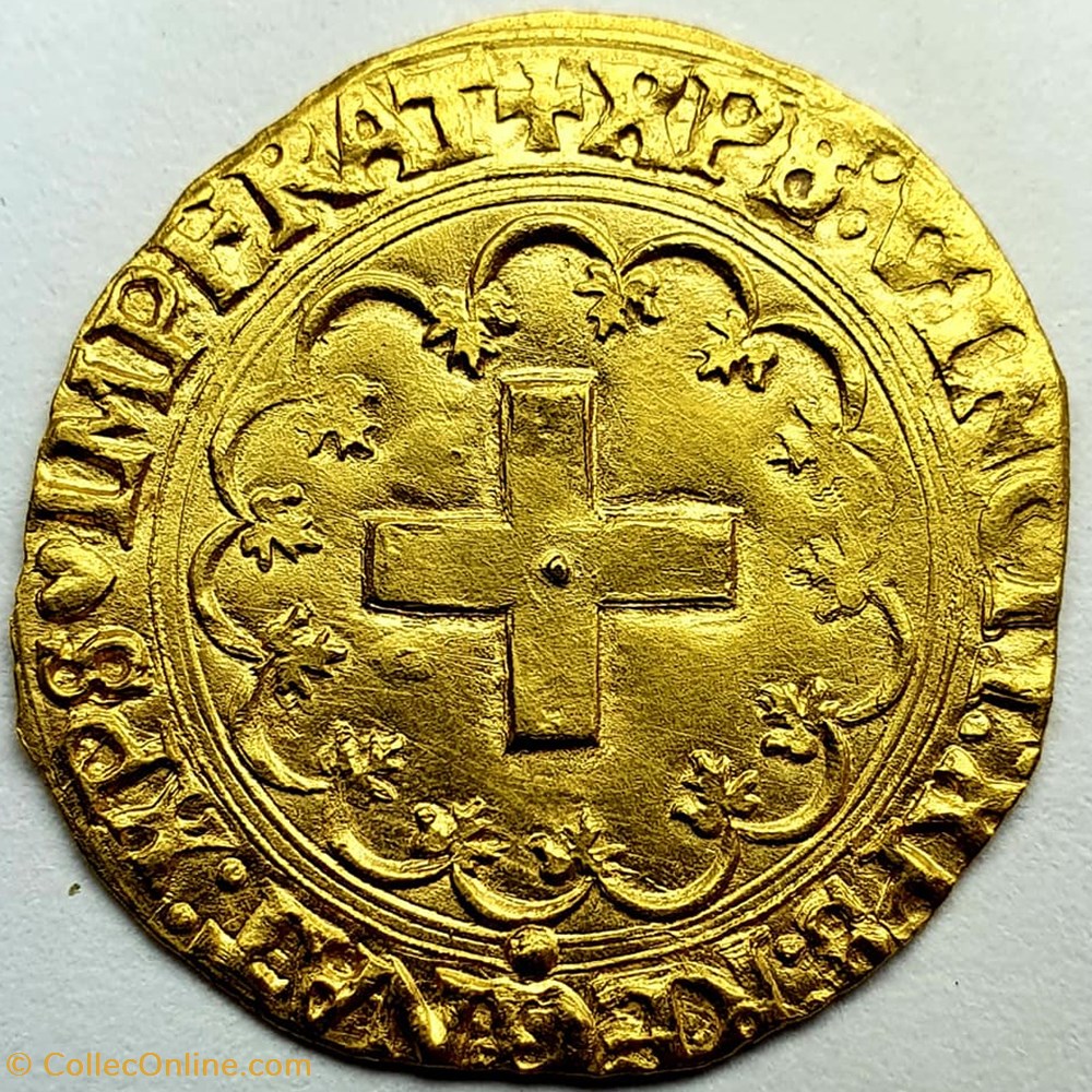 1541 - Francois Ier - Ecu d'or à la croisette monnaies europe medievale france 1541 francois ier ecu or a la croisette