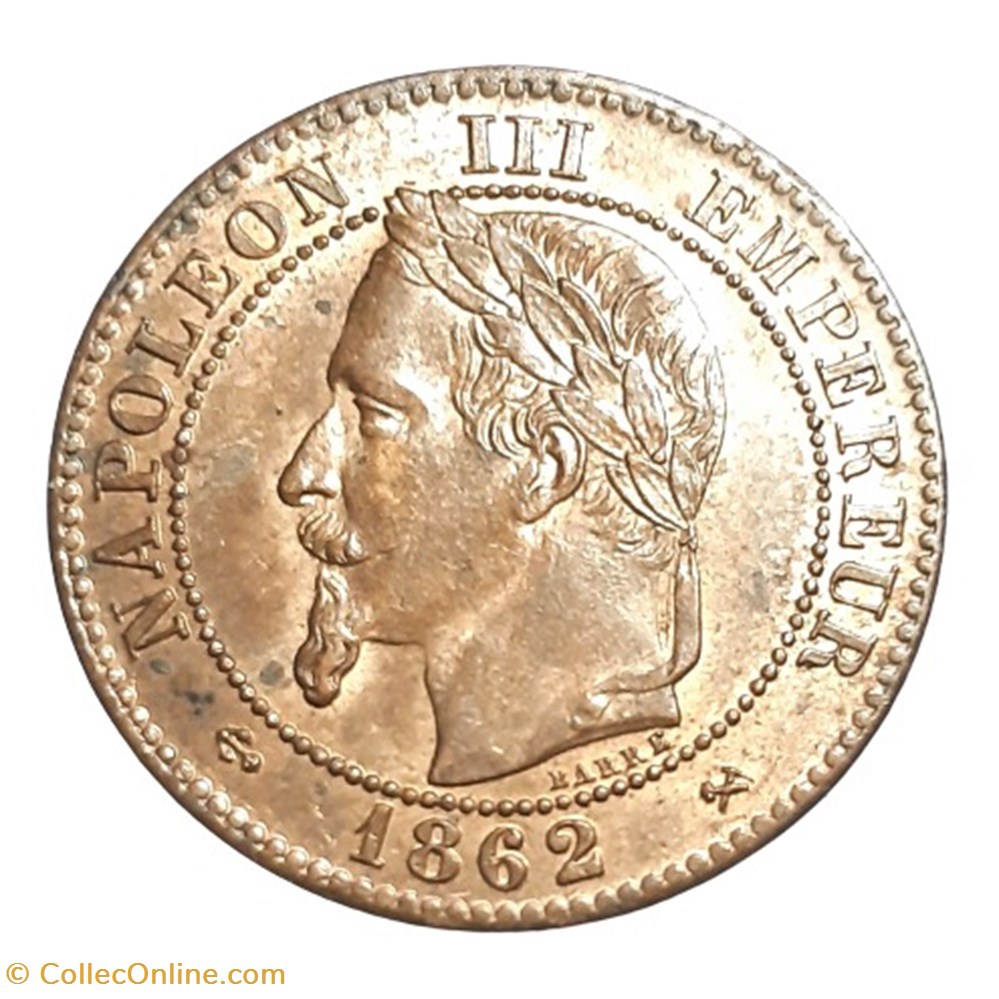 1862 K - 2 centimes monnaies monde france 1862 k 2 centimes