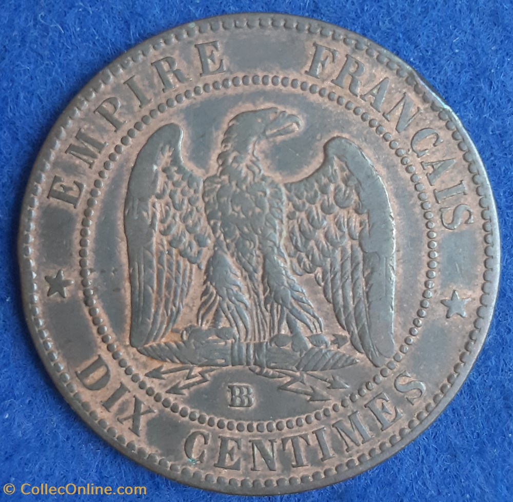 1854 BB - 10 centimes monnaies monde france 1854 bb 10 centimes