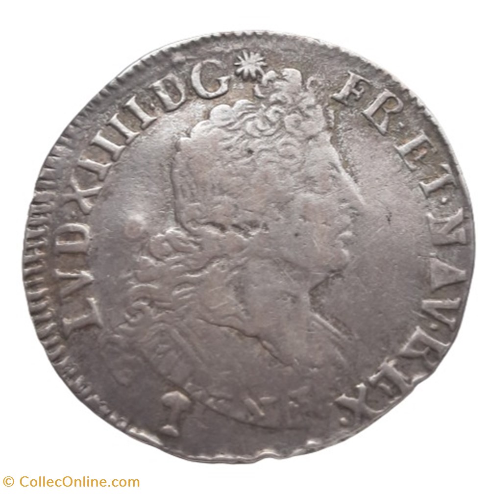 monnaies europe medievale france royales 1702 n 1 4 ecu aux insignes