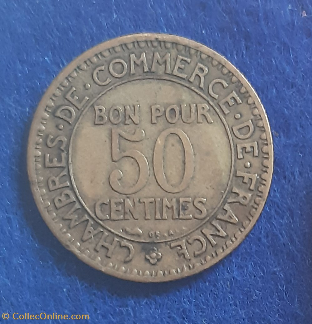 1921 - 50 centimes monnaies monde france 1921 50 centimes
