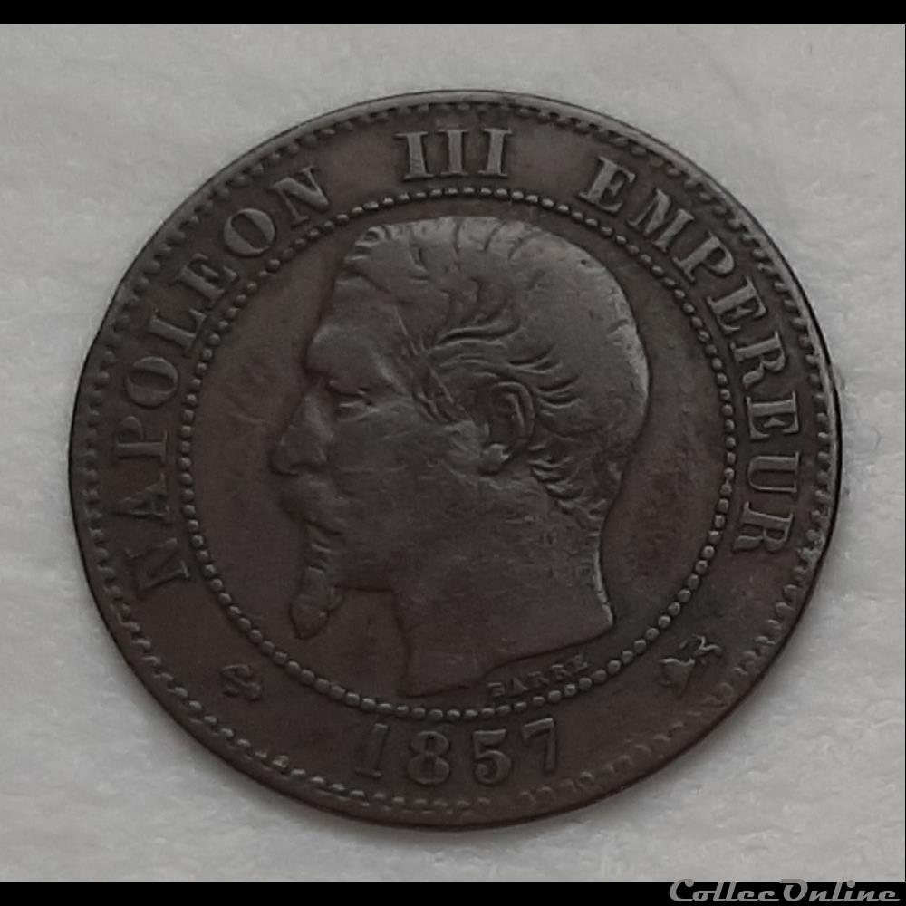 1857 D - 2 centimes - grand D - grand lion monnaies france modernes 1857 d 2 centimes grand d grand lion