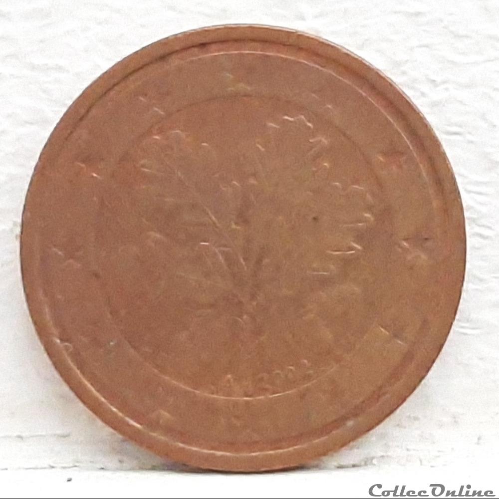 monnaie euro allemagne 2002 a 2 cents