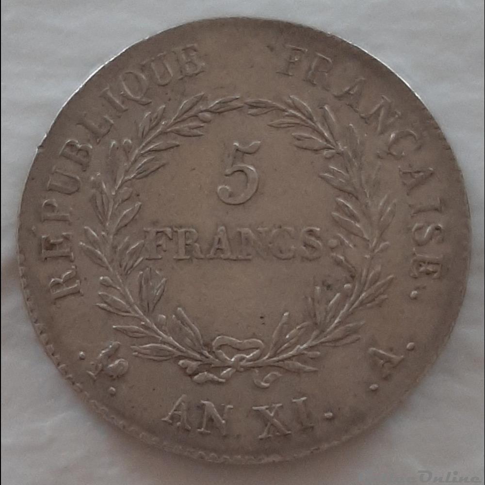 AN XI A (bis) monnaies france modernes an xi a bis