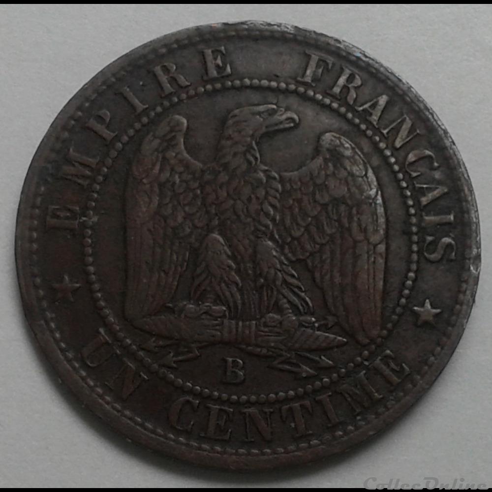 1856 - 1 centime monnaies monde france 1856 1 centime