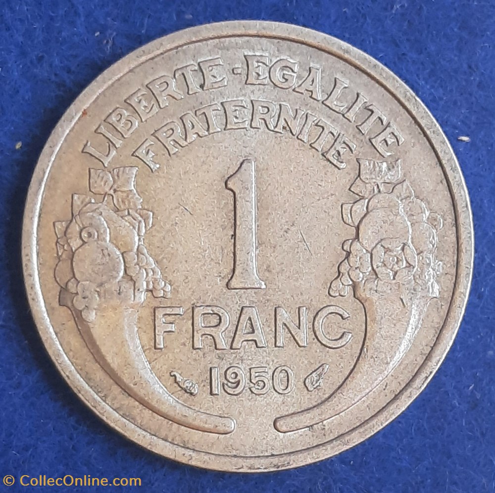 1950 - 1 franc monnaies monde france 1950 1 franc