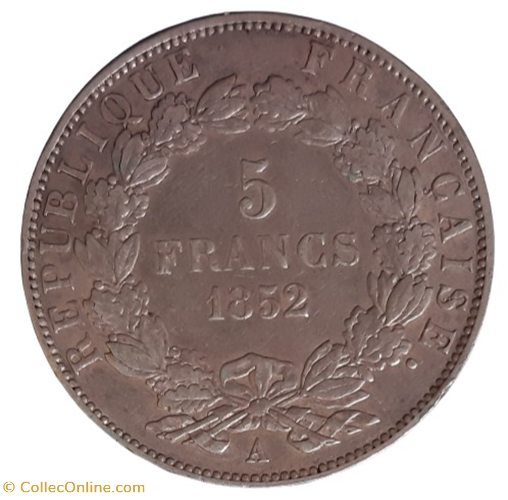 1870 BB - 5 francs monnaies monde france 1870 bb 5 francs