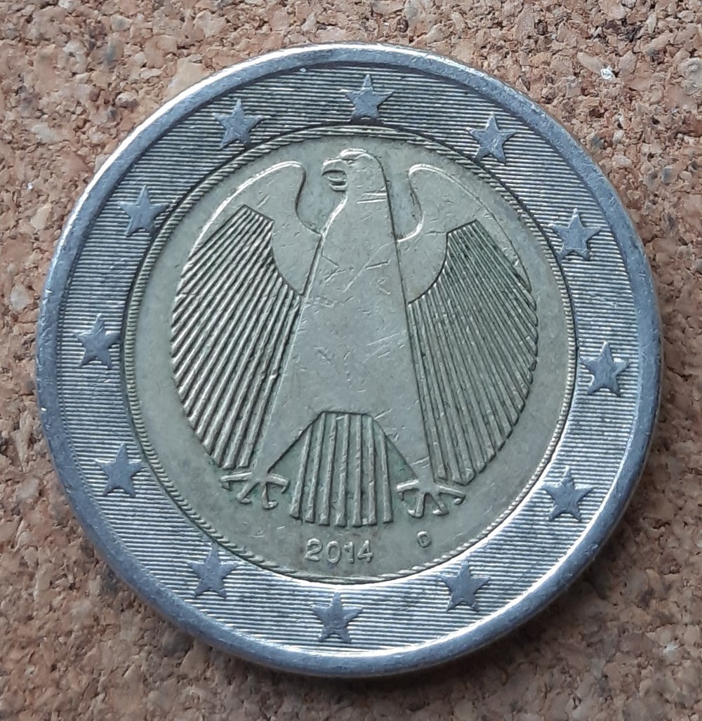 Allemagne – 2 euros 2014 D monnaies allemagne 2 euros 2014 d