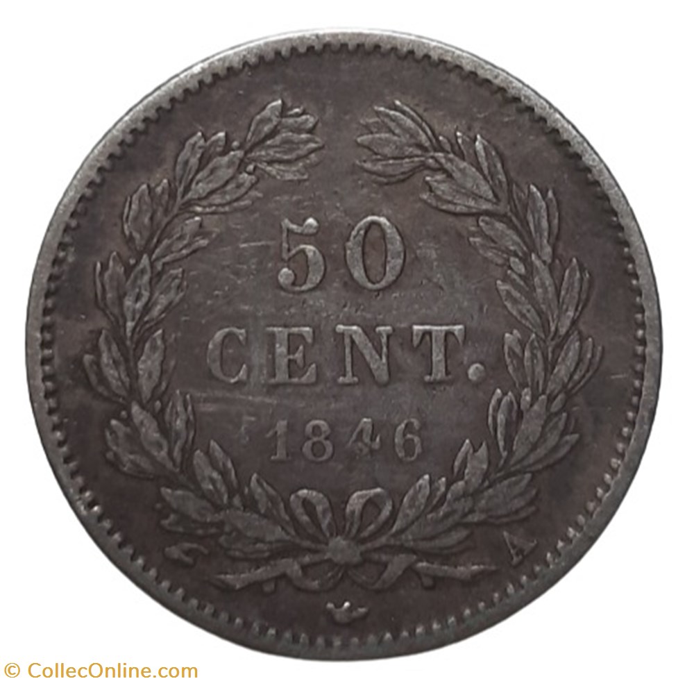 monnaies monde france 1846 a 50 centimes