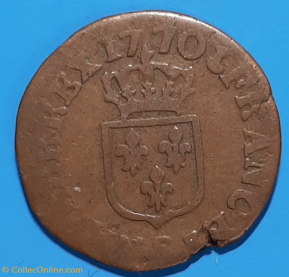 1770 S (2) - Liard à la vielle tête monnaie 1770 s 2 liard a la vielle tete