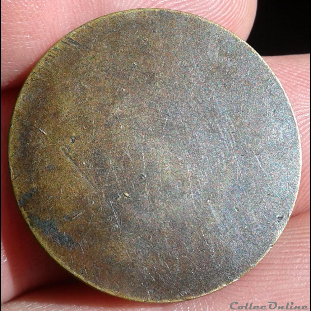 medaille uniface a identifier