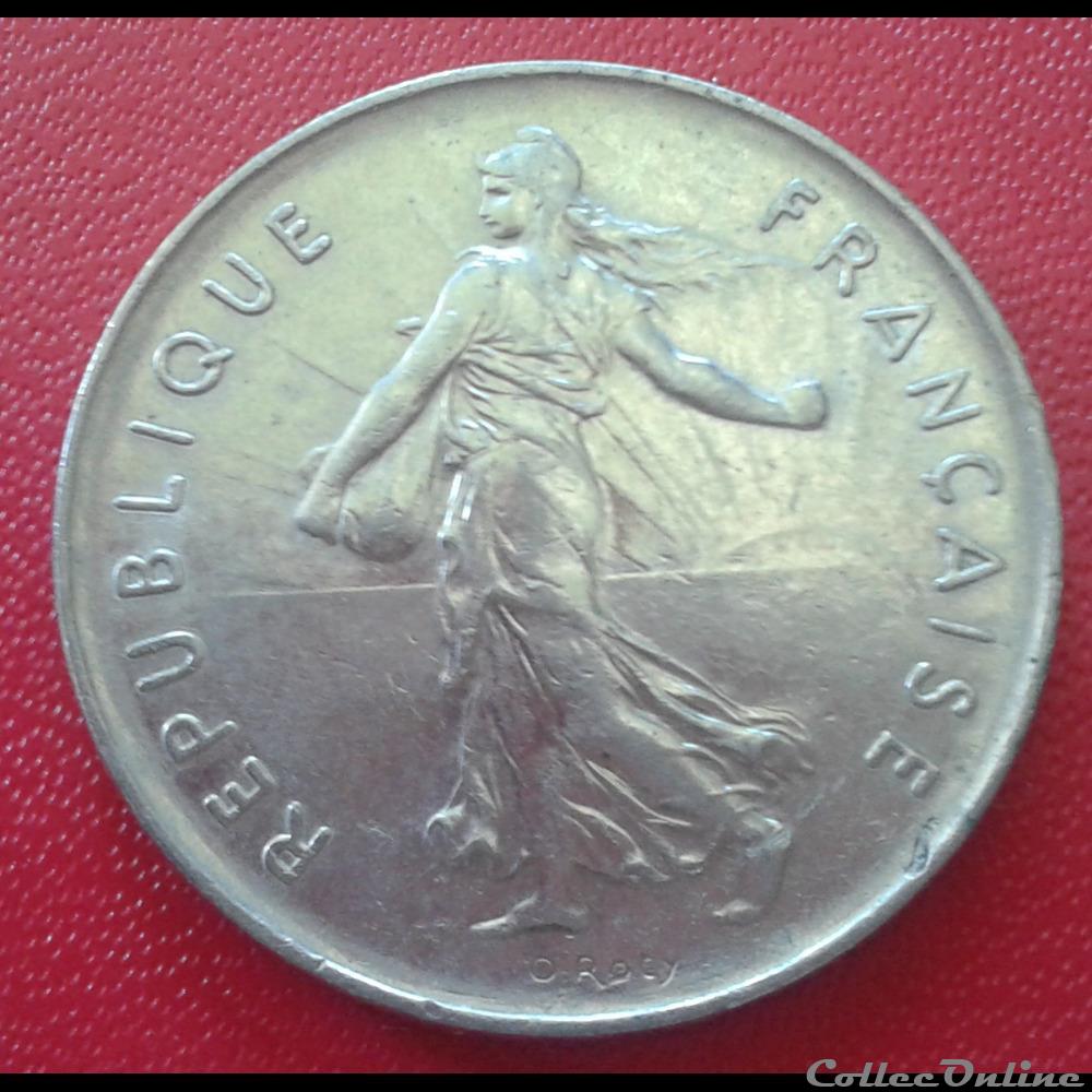 1987 - 5 Francs monnaies monde france 1987 5 francs