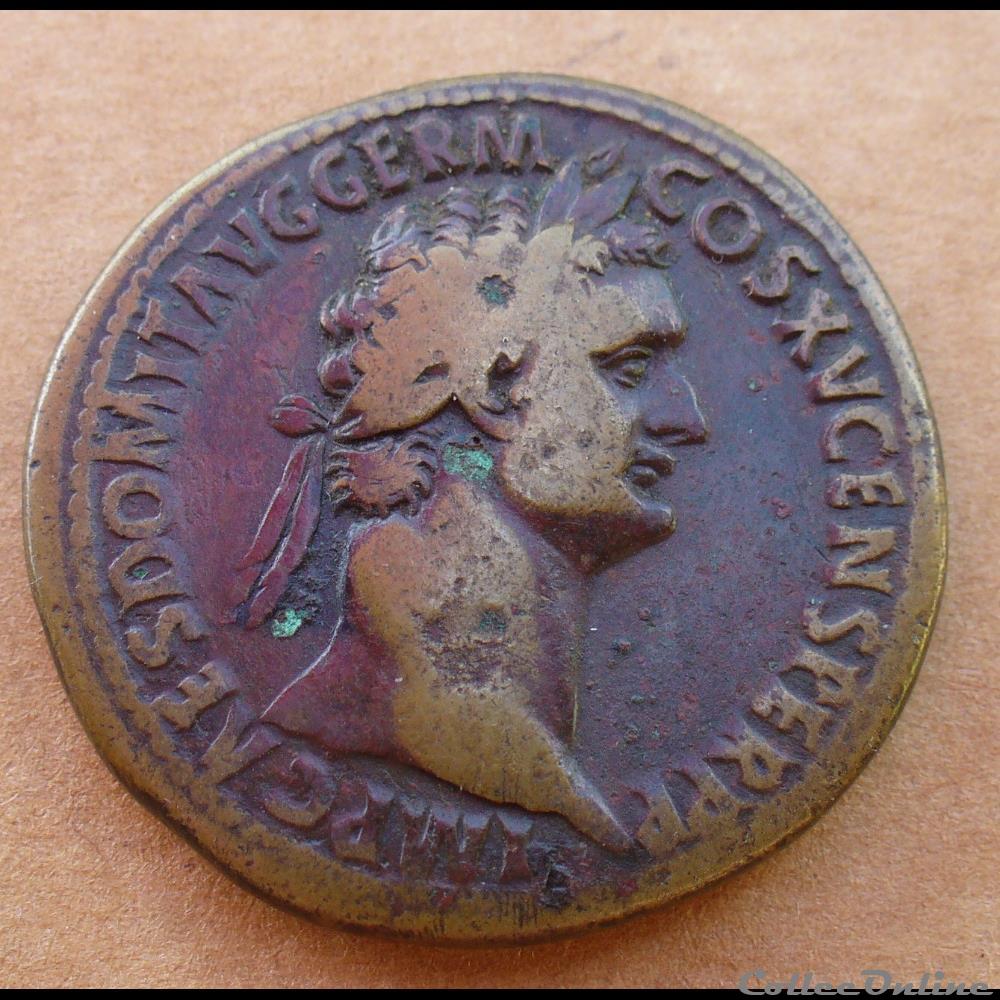 Domitien - Sesterce - IOVI VICTORI monnaie antique romaine domitien sesterce iovi victori