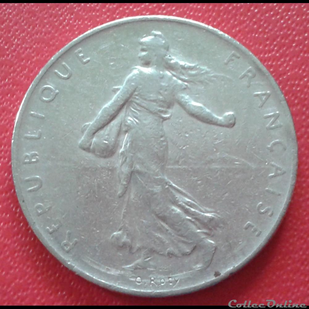1977 - 1 franc monnaies france modernes 1977 1 franc