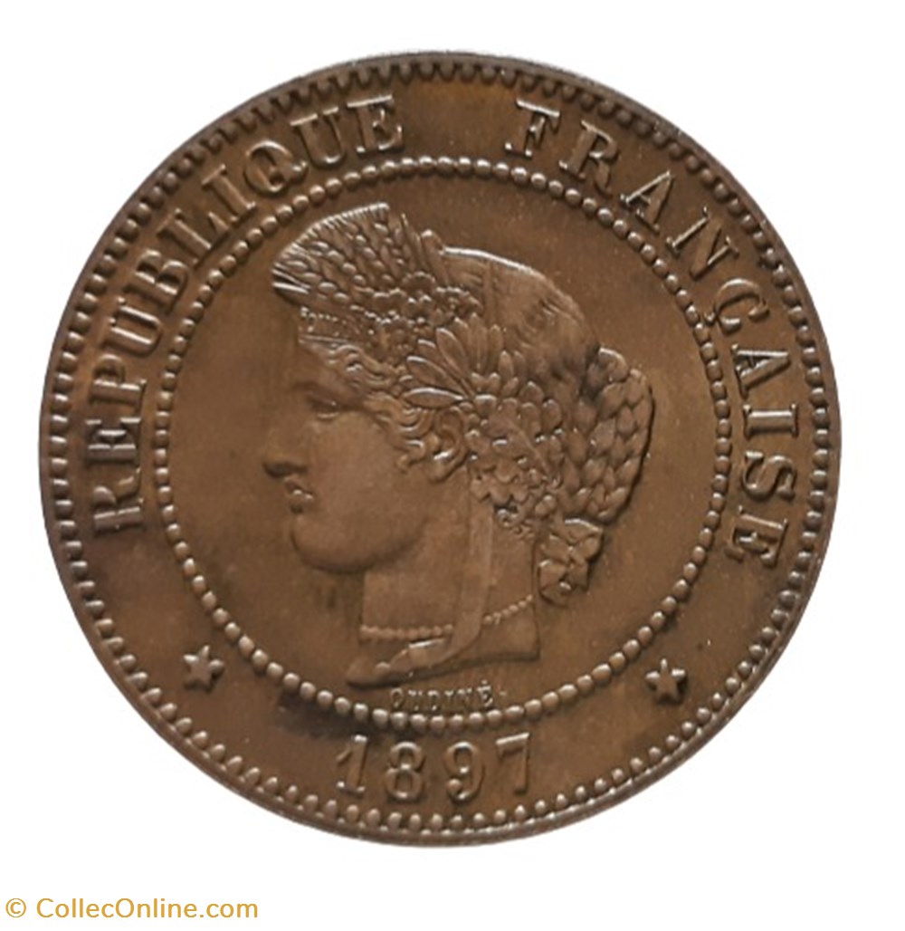 1897 A - 5 centimes monnaies monde france 1897 a 5 centimes