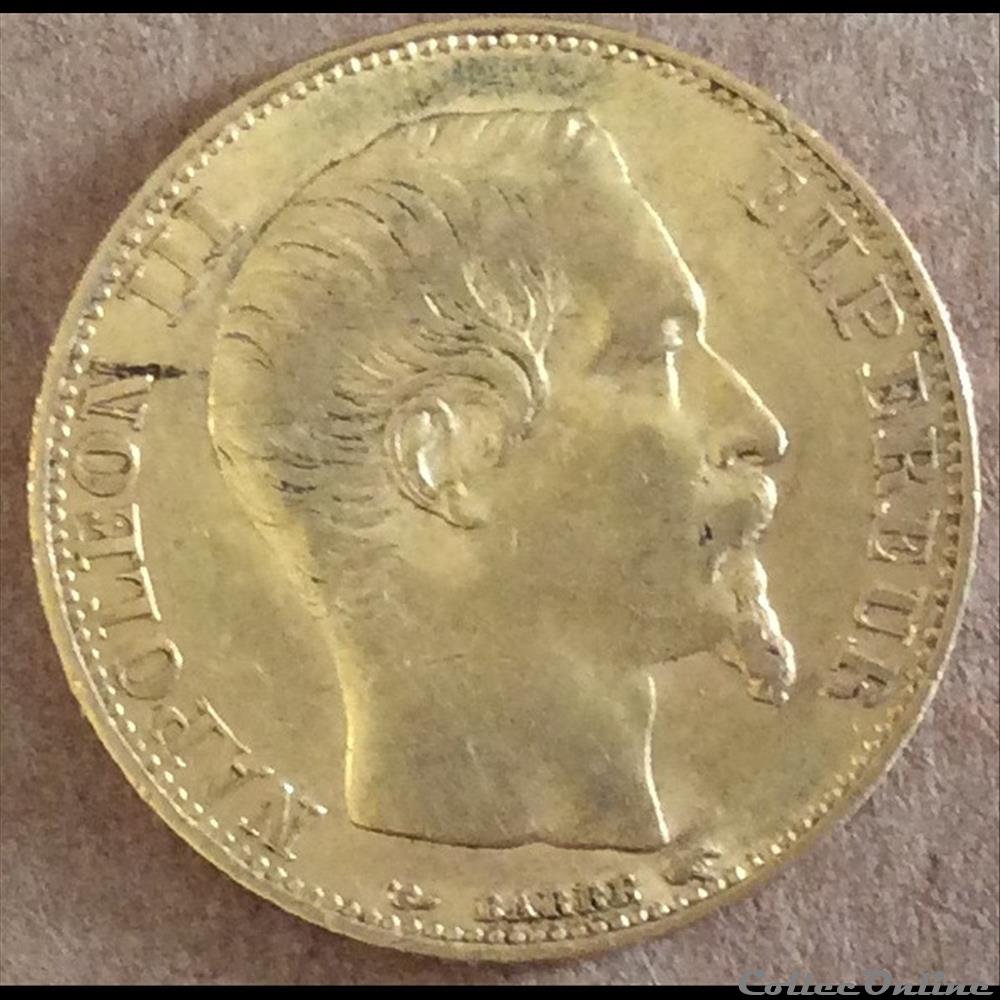 1854 A - 20 francs OR monnaies france modernes 1854 a 20 francs or