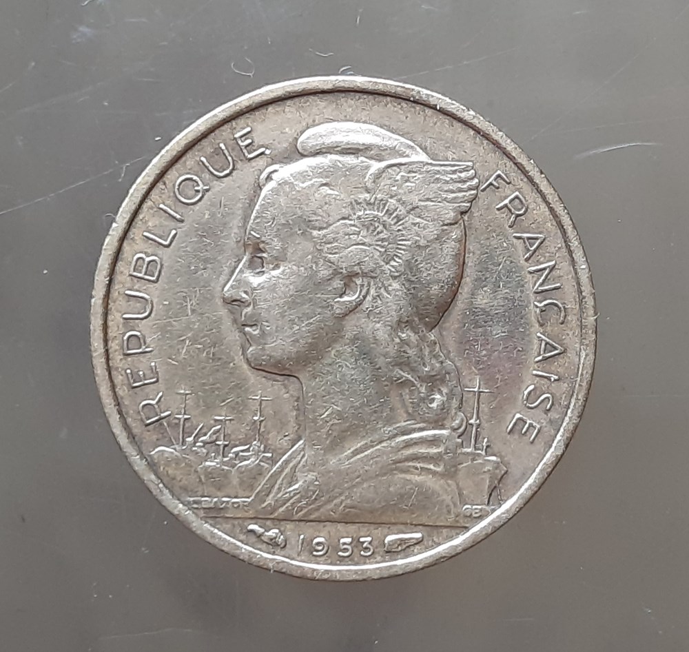 Madagascar – 10 francs 1953 monnaies colonies francaises madagascar 10 francs 1953