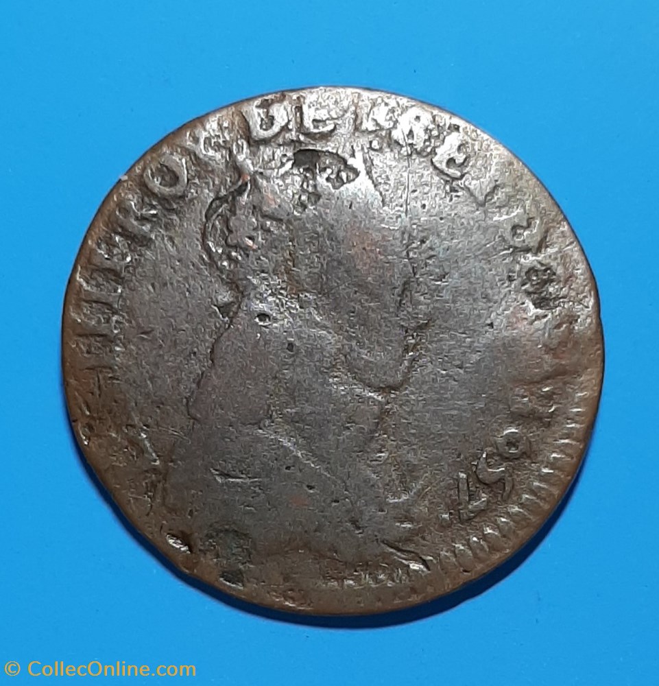 1657 G - Liard de France monnaie 1657 g liard de france