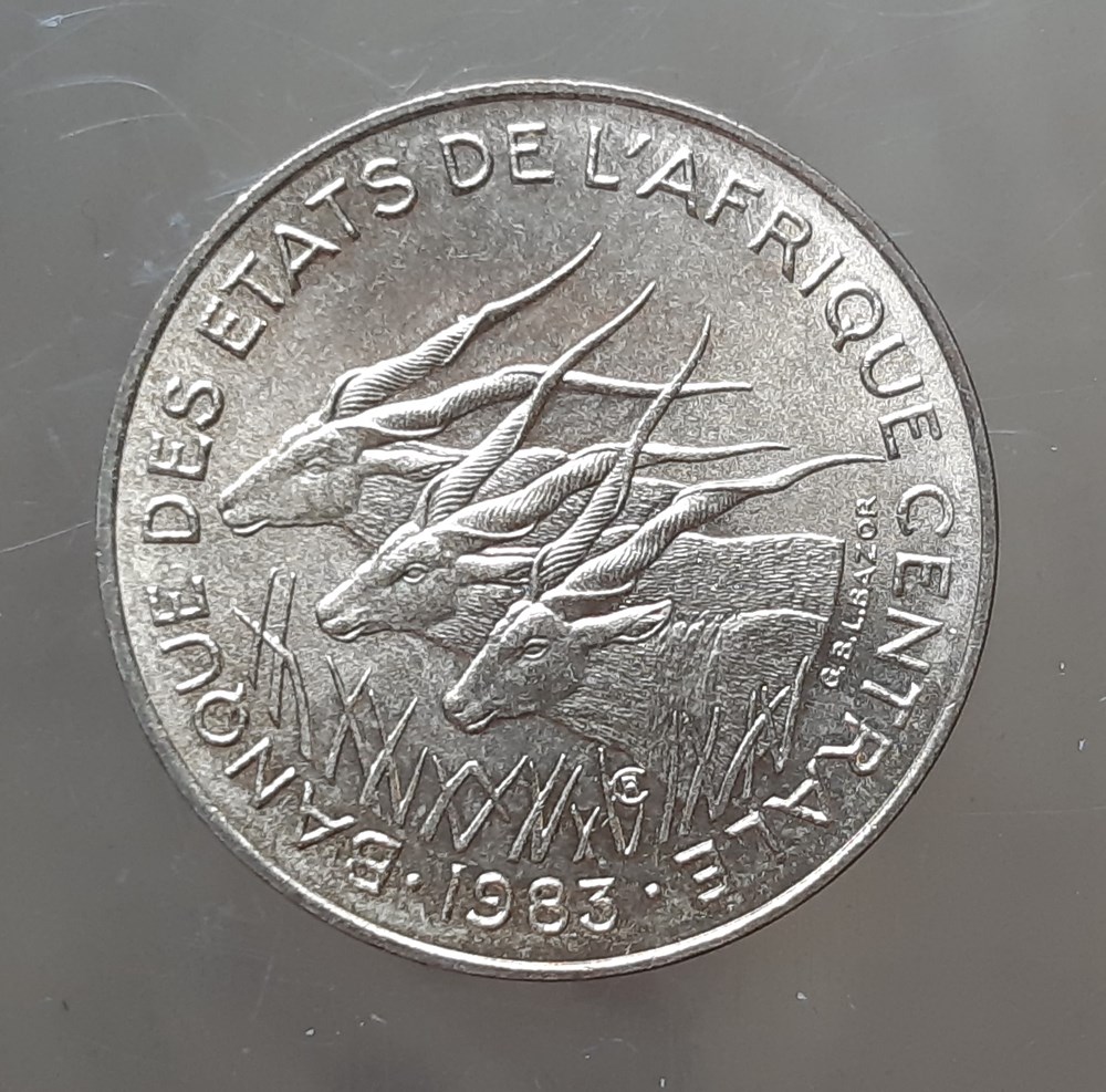 Banque des états de l’Afrique centrale – 10 francs 1983 monnaies colonies francaises banque des etats de l afrique centrale 10 francs 1983