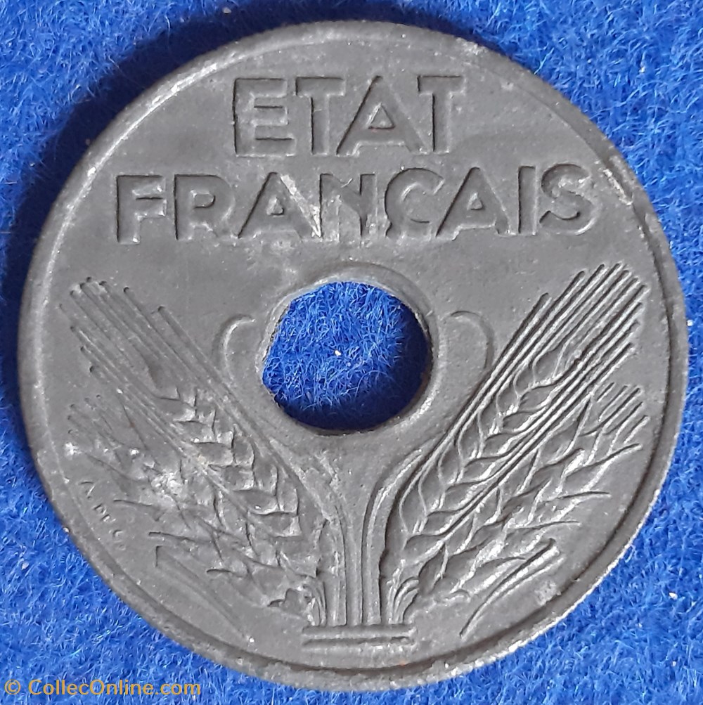 1942 - 20 centimes monnaies monde france 1942 20 centimes