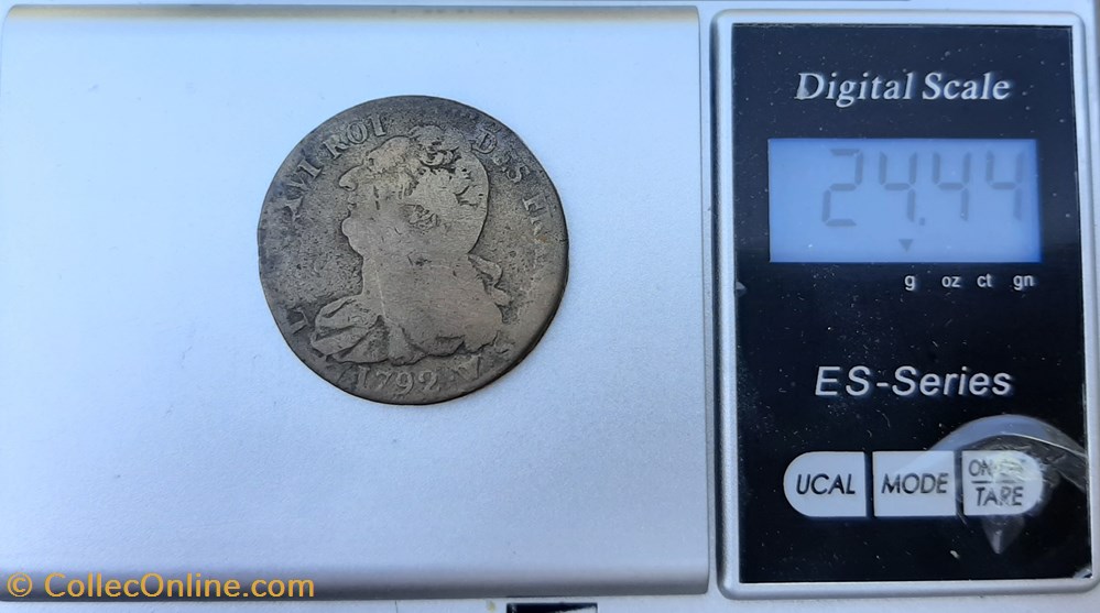 1792 W - 2 sols françois 3 monnaies france modernes 1792 w 2 sols francois