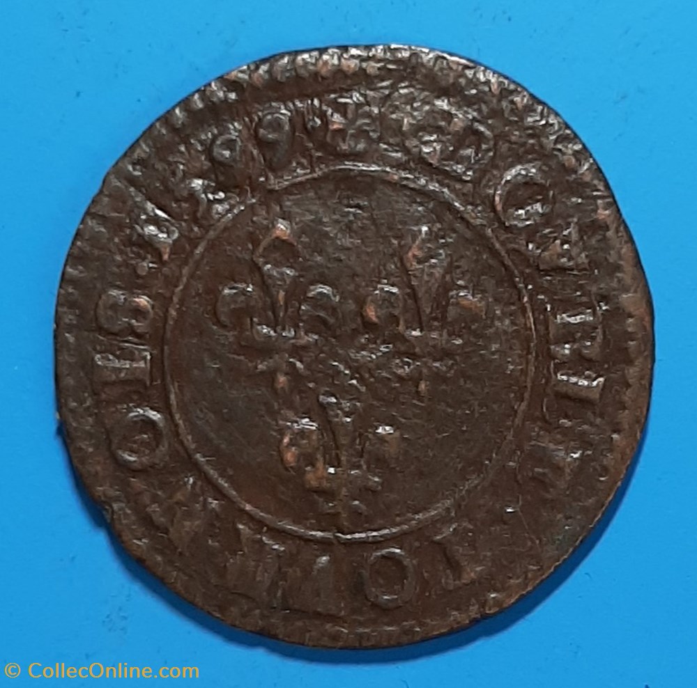 1599 A (2) - Double tournois monnaie 1599 a 2 double tournois