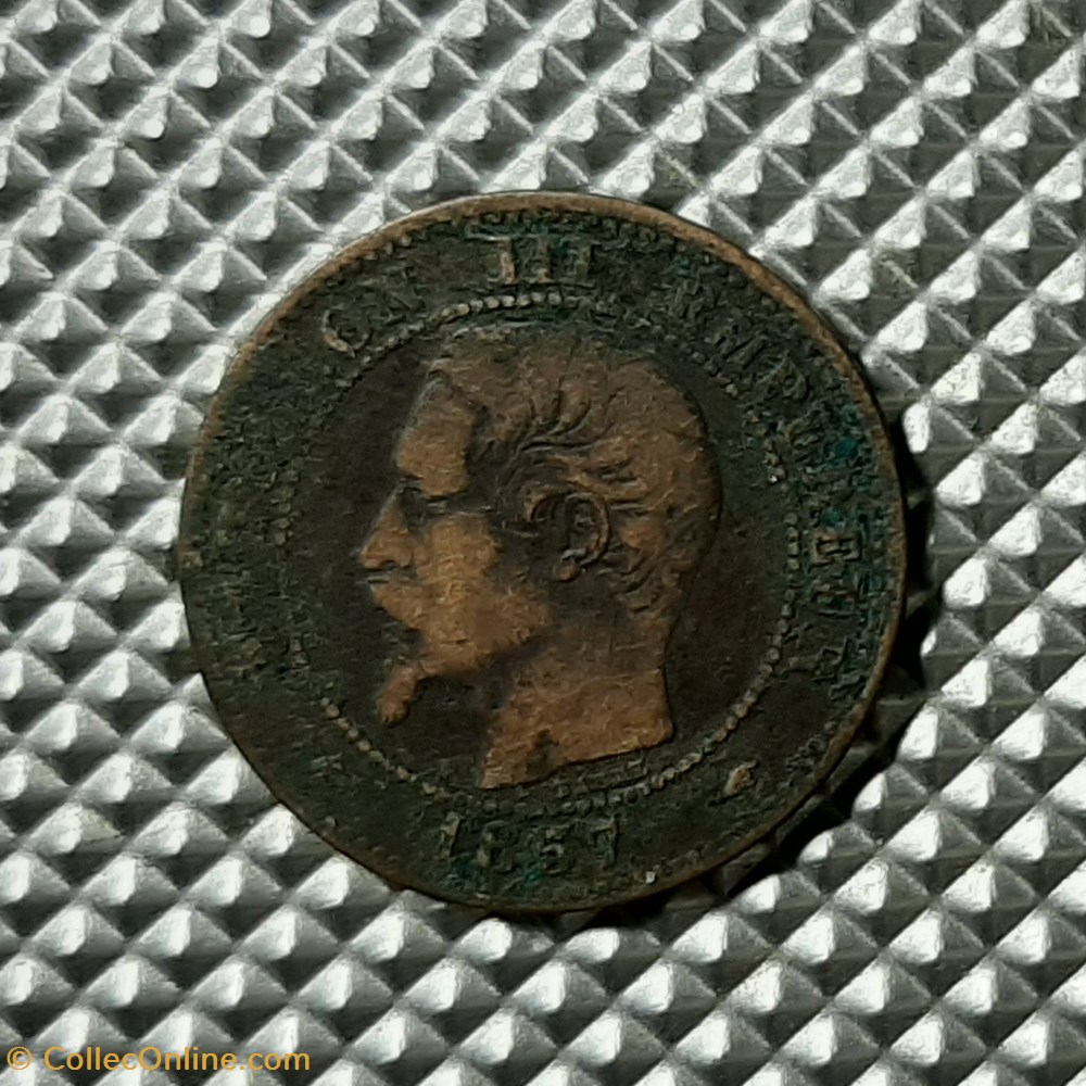 1857 A - 2 centimes monnaie france moderne 1857 a 2 centimes