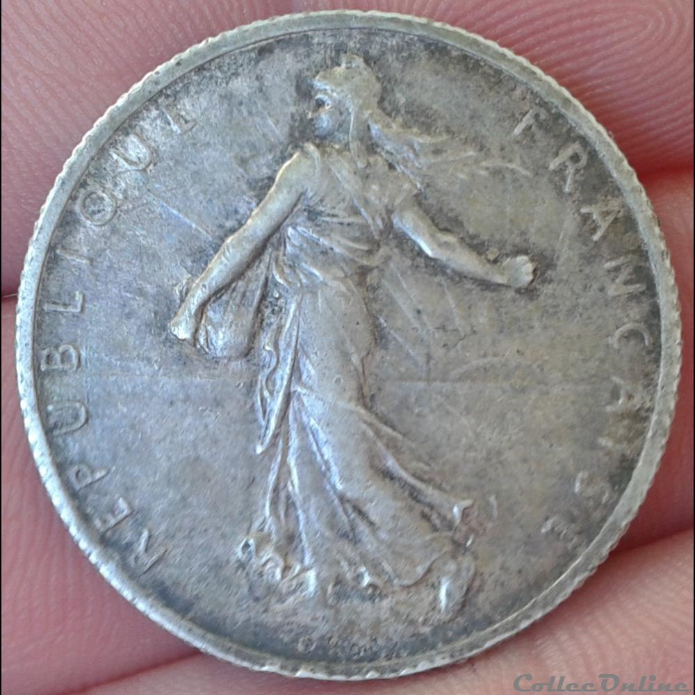1899 - 2 francs monnaies monde france 1899 2 francs