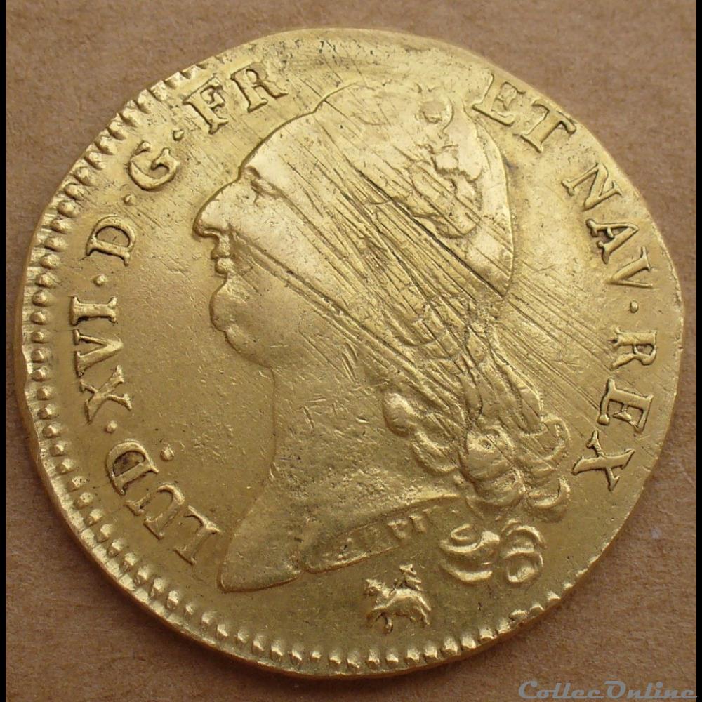 monnaies europe medievale a france royales 1787 double louis or