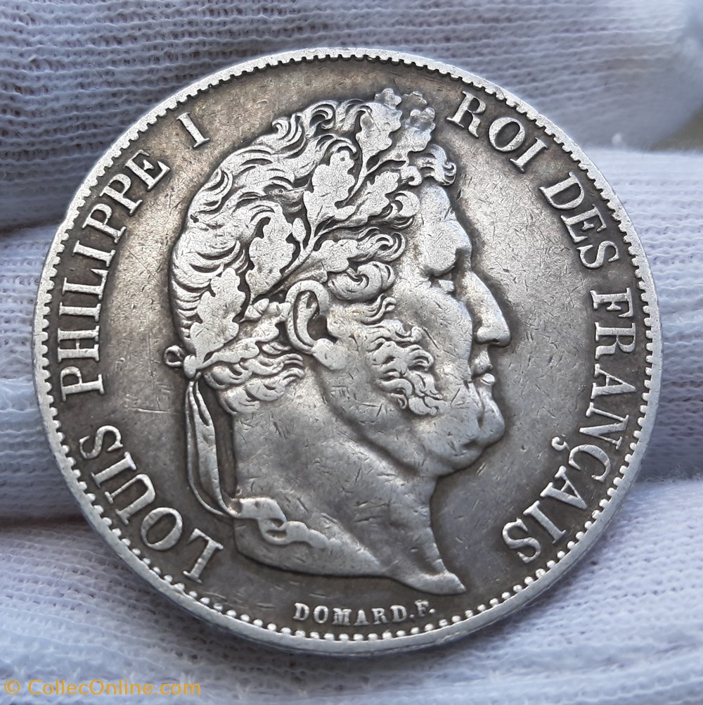 1846 A - 5 francs Louis Philippe Ier monnaies monde france 1846 a 5 francs louis philippe ier