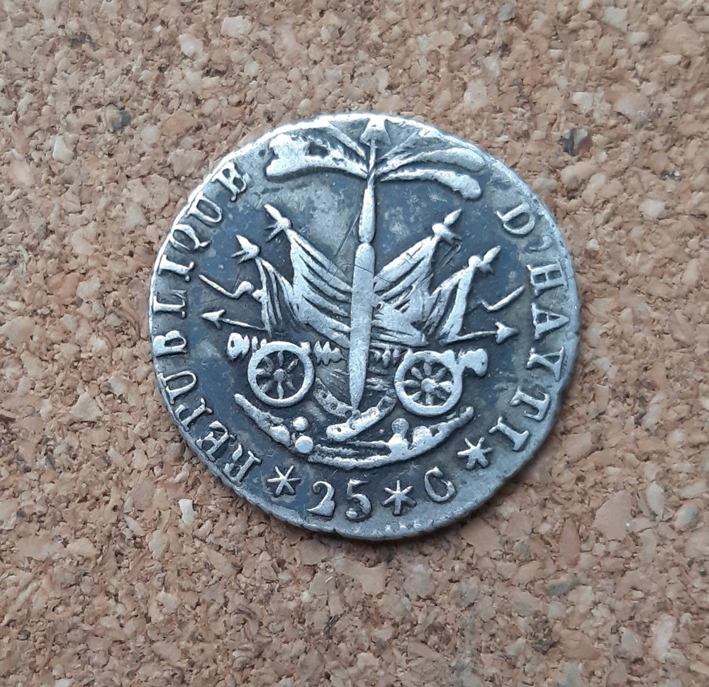Haïti - 25 centimes 1817 monnaies monde etats unis haiti 25 centimes 1817