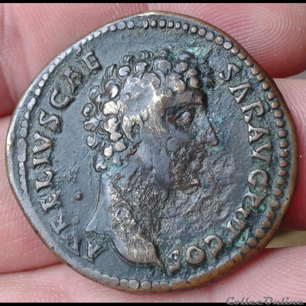 96/192 - ANTONINS- MARC AURELE - Sesterce monnaies antiques av jc ap romaines republicaines imperiales 96 192 antonins marc aurele sesterce