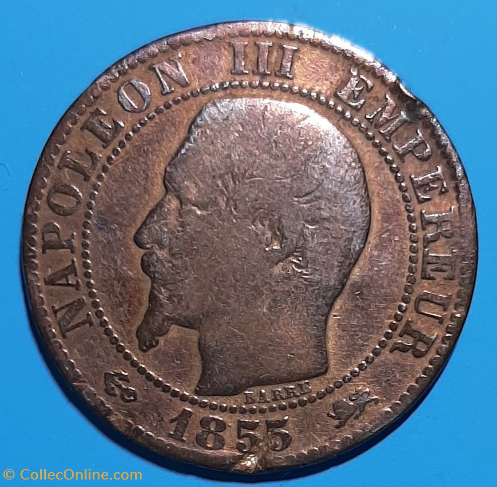 1855 D - 5 centimes - ancre monnaie france moderne 1855 d 5 centimes ancre