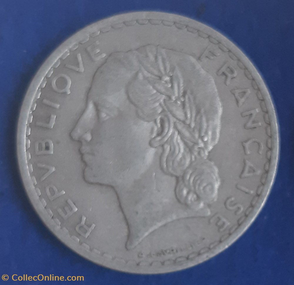 1950 B - 5 francs monnaies monde france 1950 b 5 francs