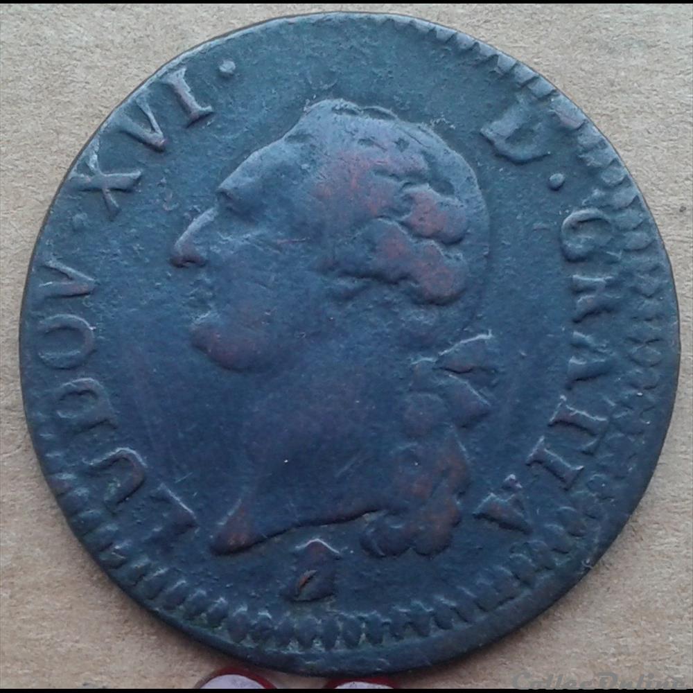 1785 K - Sol à l'écu - Louis XVI monnaies france royales 1785 k sol a ecu louis xvi