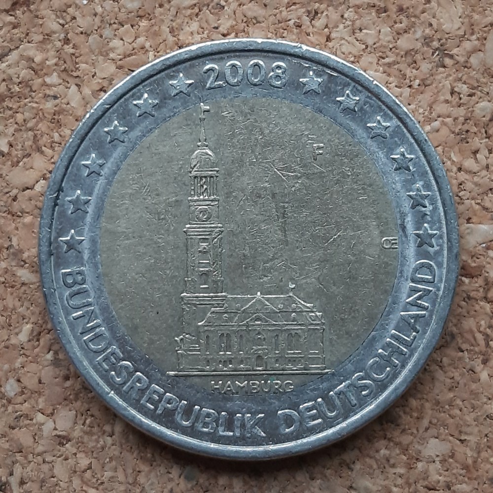 Allemagne - 2008 F monnaies euros allemagne 2008 f