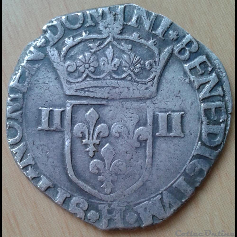 1602 H - 1/4 écu - Henri IV monnaies france a royales 1602 h 1 4 ecu henri iv