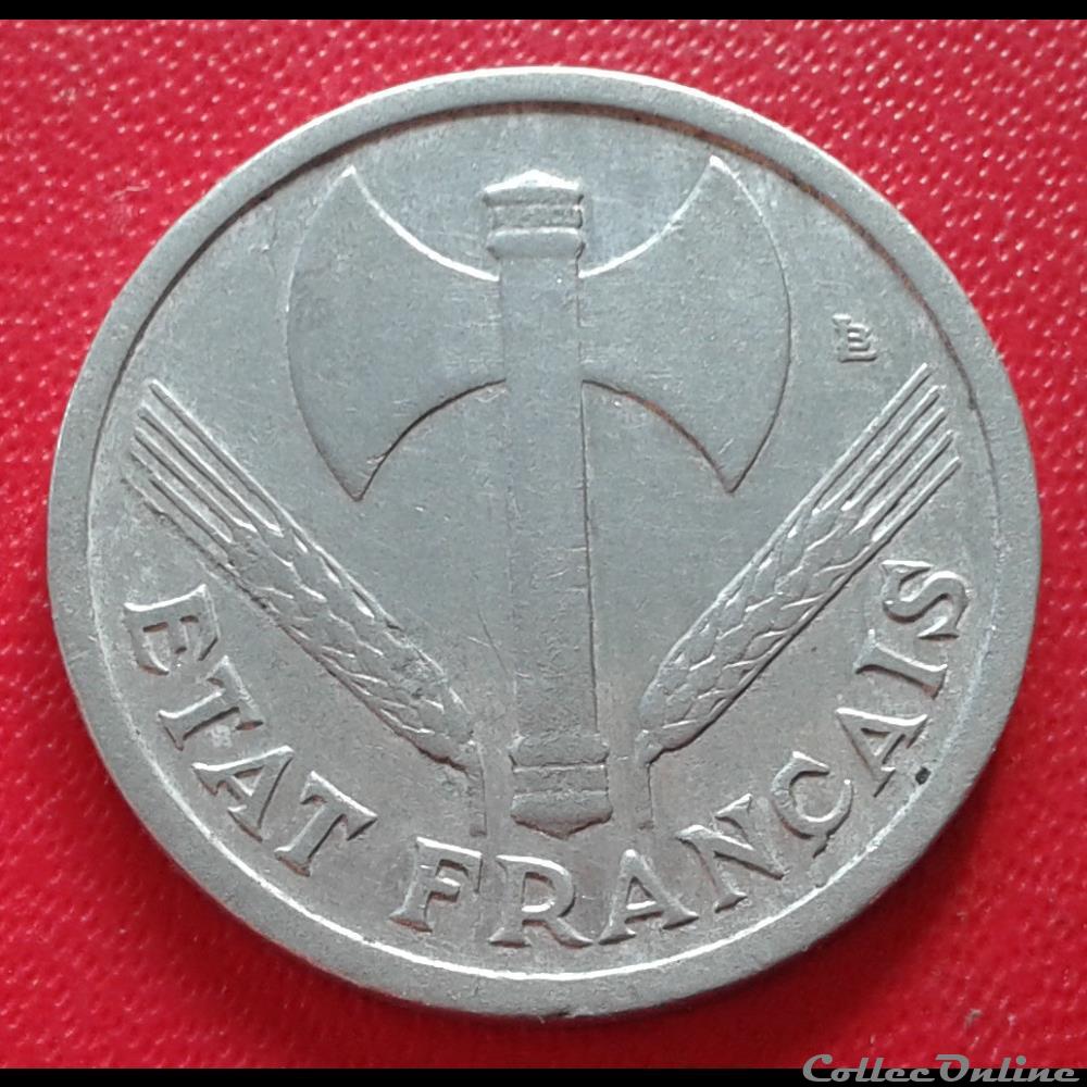 1943 - 1 franc - légère monnaies france modernes 1943 1 franc legere