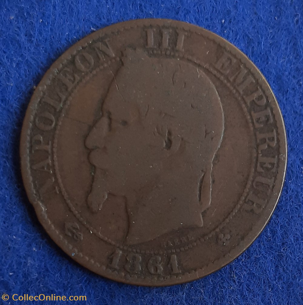 1861 BB - 5 centimes monnaies monde france 1861 bb 5 centimes