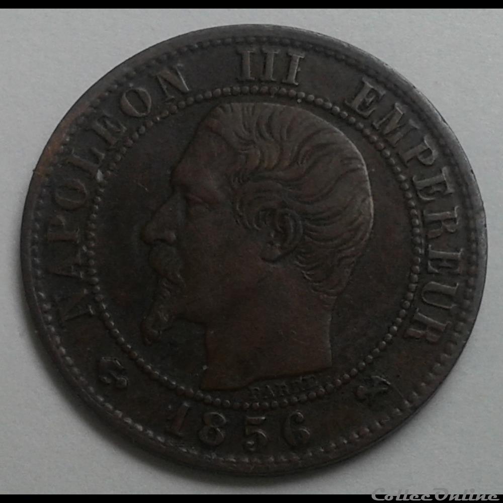 1856 - 1 centime monnaies monde france 1856 1 centime