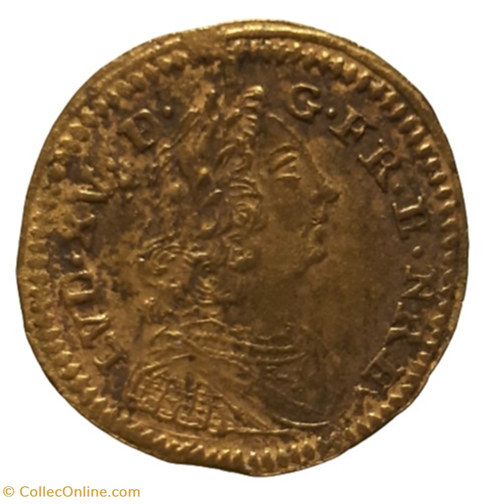 Jeton de Nuremberg Louis XV monnaies paranumismatique jetons poids jeton de nuremberg louis xv