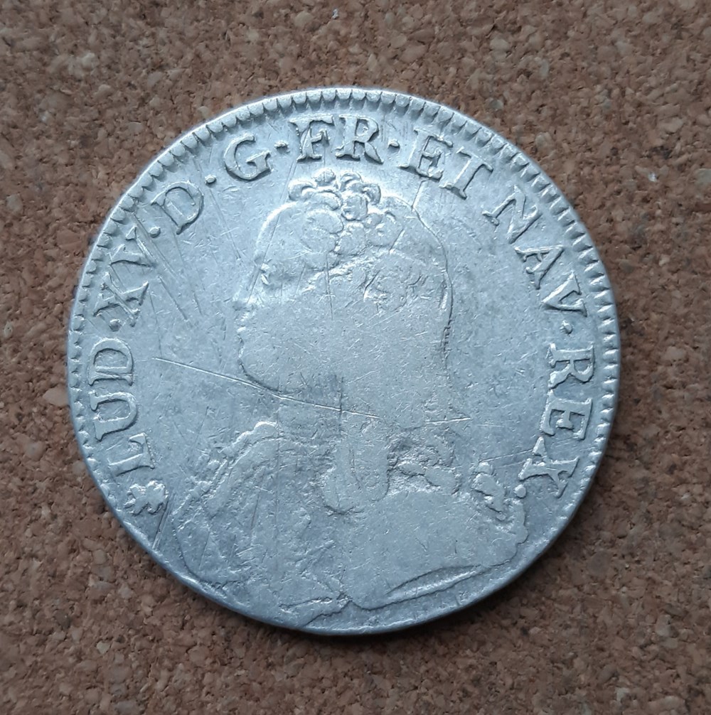 1732 T - Écu aux branches d''olivier monnaies europe medievale france royales 1732 t ecu aux branches olivier