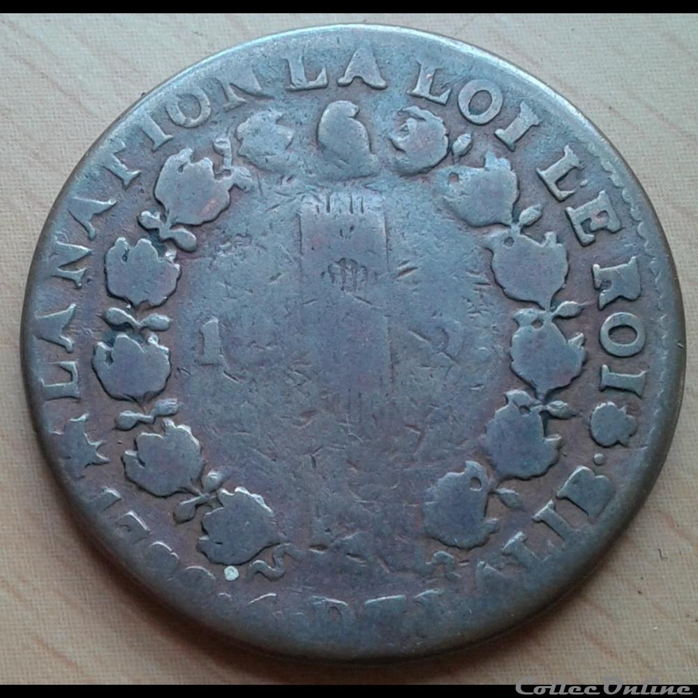 monnaies europe medievale a france 1792 12 deniers