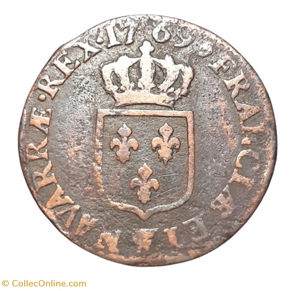 1769 W - Demi sol à la vieille tête monnaies europe medievale france royales 1769 w demi sol a la vieille tete